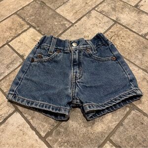 Vintage Baby Levi’s Denim Blue Jean Cotton Shorts: Size 12 Months